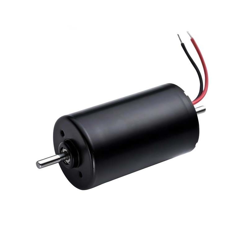 محرك بدون فرشاة مزود بأجهزة استشعار 28 ملم مع سائق متكامل 8W 12V 24V محرك BLDC عالي الطاقة