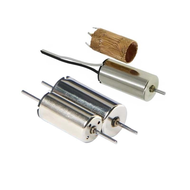 المحرك الكهربائي المخصص 8 ملم 0.3mNm 8620rpm 12 فولت DC الكربون الفرشاة محرك DC